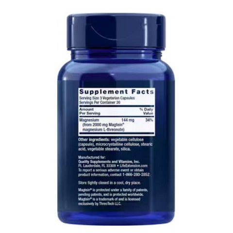 Life Extension, Neuro-Mag Magnesium L-Threonate, 90 Veg Caps Life Extension