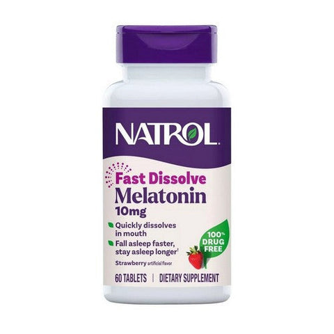 Natrol, Fast Dissolve Melatonin, 10 Mg, 60 Tabs Natrol