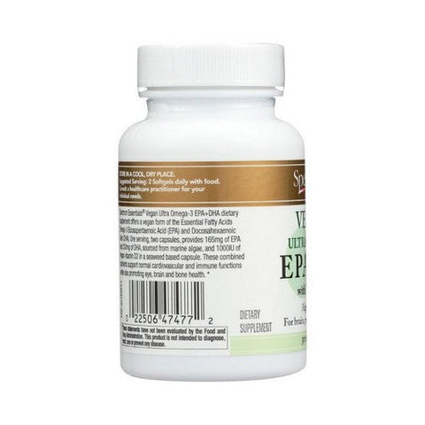 Spectrum Oils, Essentials Vegan Ultra Omega3 Epa And Dha, 60 Softgels Spectrum Oils
