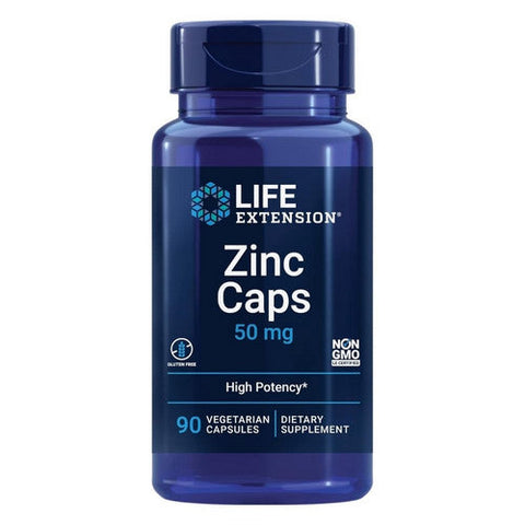 Life Extension, Zinc Caps, 50 Mg, 90 Count Life Extension