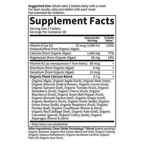 Garden of Life, Organics Plant Calcium, 180 Tabs Garden of Life