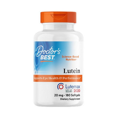 Doctors Best, Lutein With Lutemax 2020, 20 mg, 180 Softgels Doctors Best