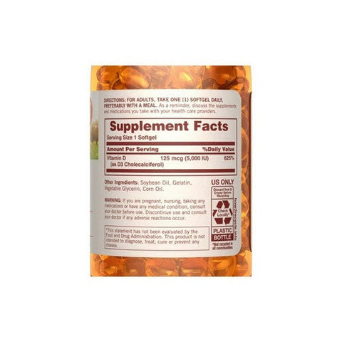 Sundown Naturals, Vitamin D3, 50 Mcg, 150 Softgels Sundown Naturals
