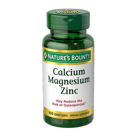 Nature's Bounty, Calcium Magnesium Zinc Caplets, 100 Caplets Nature's Bounty