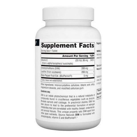 Source Naturals, DIM, 200 mg, 60 Tabs Source Naturals