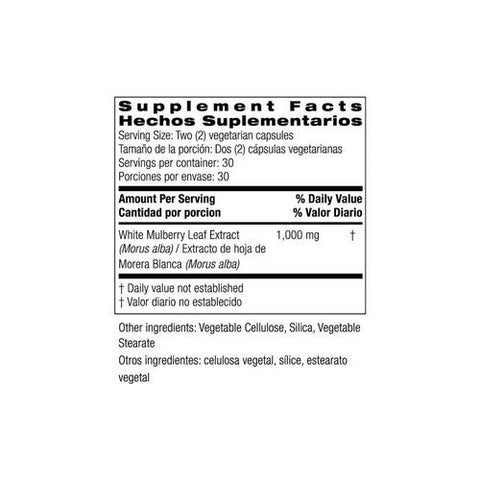 Bio Nutrition, White Mulberry Leaf Extract, 60 Veg Caps Bio Nutrition