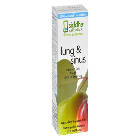 Sidda Flower Essences, Cells Salts + Flower Essences - Lungs & Sinus, 1 Oz Sidda Flower Essences