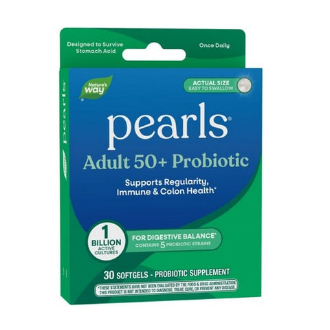 Pearls Adult 50+ Probiotic 30 Softgels by Nature's Way