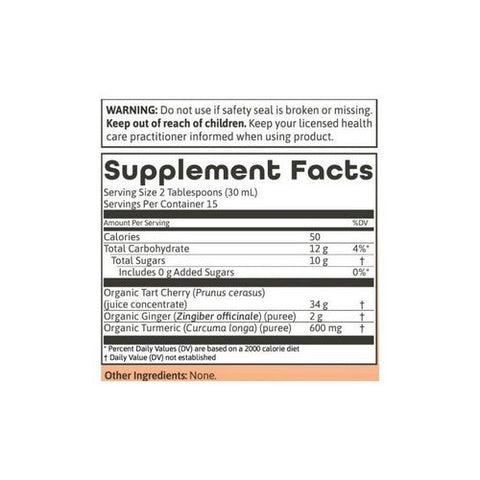 Dynamic Health Laboratories, Organic Tart Cherry Turmeric-Ginger, 16 Oz Dynamic Health Laboratories