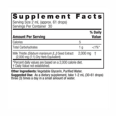 Nature's Answer, Milk Thistle Seed Fluid Extract, 2000 Mg, 2 Oz Nature's Answer