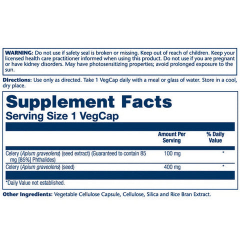 Solaray, Celery Seed Extract, 100 mg, 30 Caps Solaray