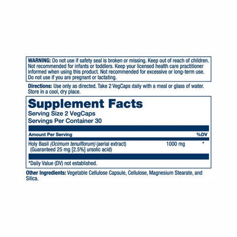 Solaray, Holy Basil, 450 mg, 60 Caps Solaray