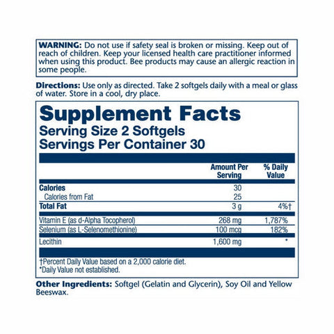 Solaray, Bio E with Selenium, 60 Softgels Solaray