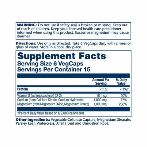 Solaray, Cal-Mag Citrate With Vitamin D-2 1:1 Ratio, 90 Veg Caps Solaray