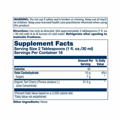 Solaray, Organic Tart Cherry, 16 oz Solaray