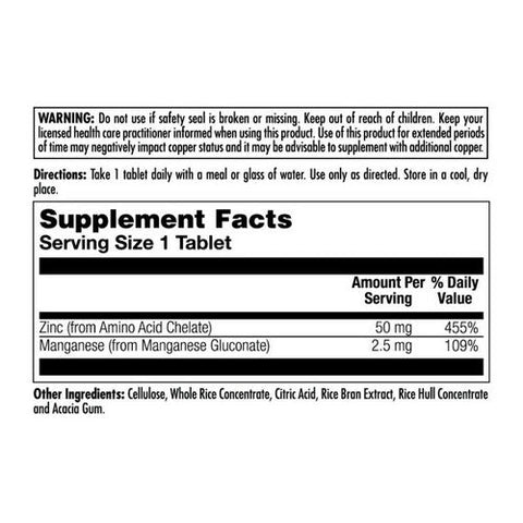 Kal, Zinc 50 Chelated, 90 Tabs Kal