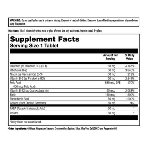 Kal, B-50 Complex, 50 Tabs Kal