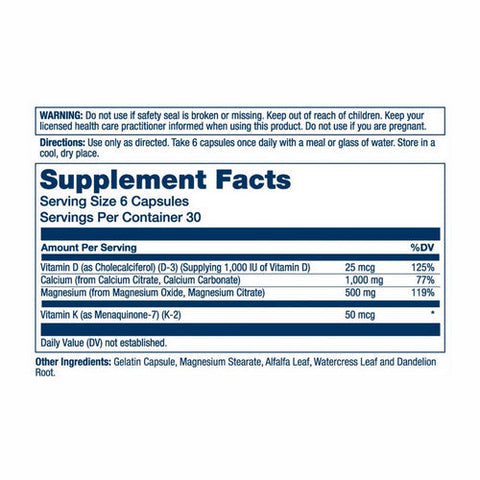 Solaray, Calcium And Magnesium Citrate With Vitamins D 3 Plus K 2, 180 Caps Solaray