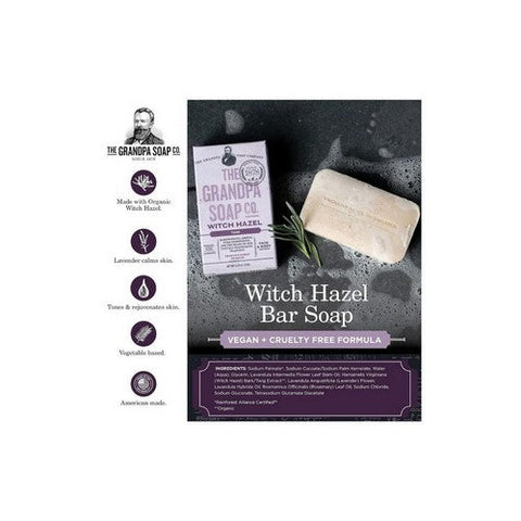 Grandpa's Brands Company, Witch Hazel Lavender Tone Bar Soap, 4.25 Oz Grandpa's Brands Company