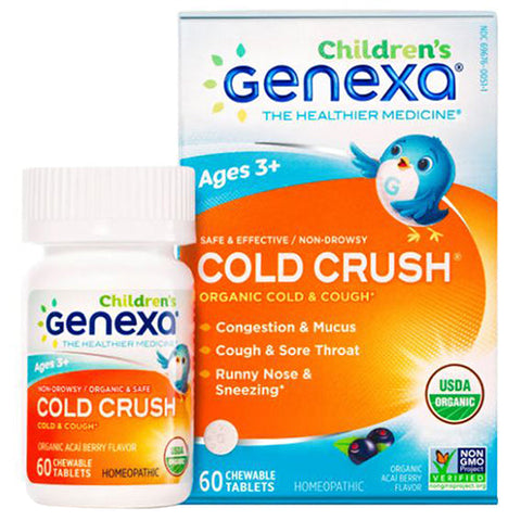 Genexa, Organic Cold Crush, Children 60 Tabs Genexa