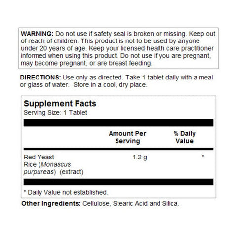 Kal, Red Yeast Rice, 60 Tabs Kal