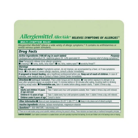 Boericke & Tafel, Allergiemittel AllerAide, 40 Tabs Boericke & Tafel