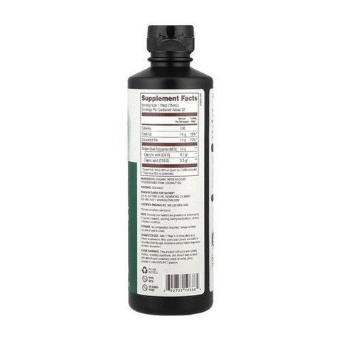 Nutiva, Organic Mct Oil, 16 Oz Nutiva