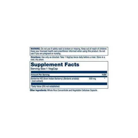 Solaray, Berberine, 500 mg, 60 Count Solaray