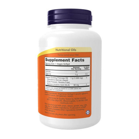 Now Foods, Evening Primrose Oil, 1000 mg, 90 Veg Softgels Now Foods
