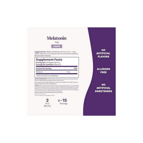 Natrol, Liquid Melatonin Berry, 1 Mg, 2 Oz Natrol
