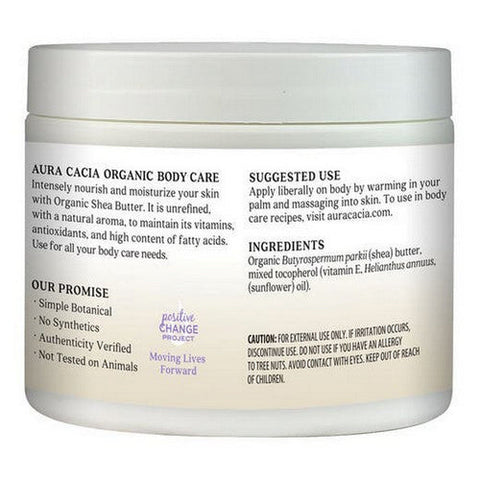 Aura Cacia, Organic Body Butter Shea Unrefined, 3.25Oz Aura Cacia