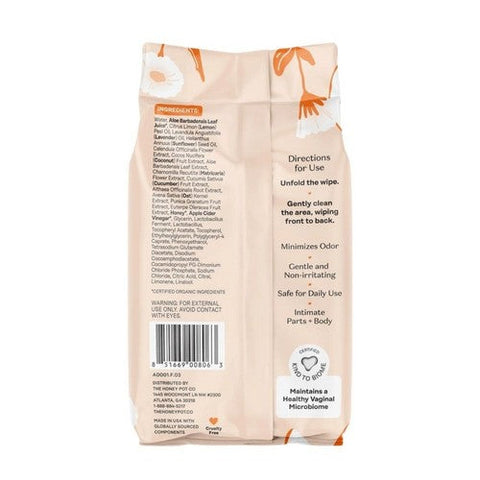 The Honey Pot, Normal Feminine Wipes, 30 Count The Honey Pot