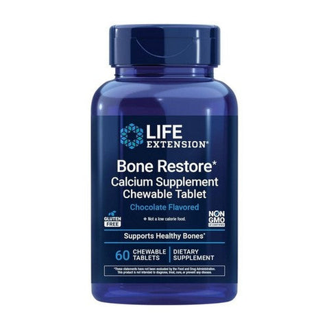 Life Extension, Bone Restore Chocolate, 60 Tabs Life Extension