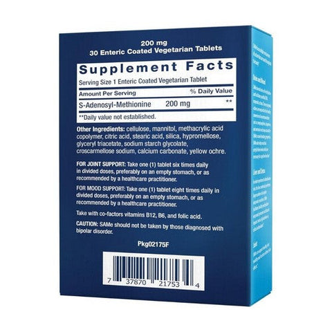 Life Extension, SAMe S-Adenosyl-Methionine Enteric Coated, 200 Mg, 30 Tabs Life Extension