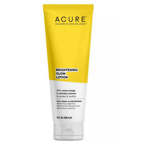 Acure, Brigtening Glow Lotion, 8 Oz Acure