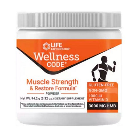 Life Extension, Wellness Code Muscle Strength & Restore Formula, 3.32 Oz Life Extension