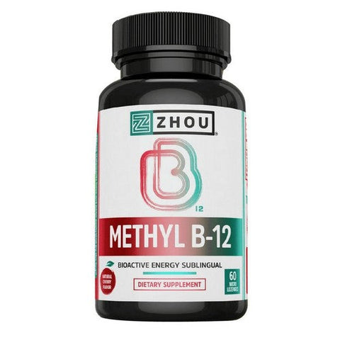 Zhou Nutrition, Methyl B-12 Natural Cherry, 5000 Mcg, 60 Lozenges Zhou Nutrition