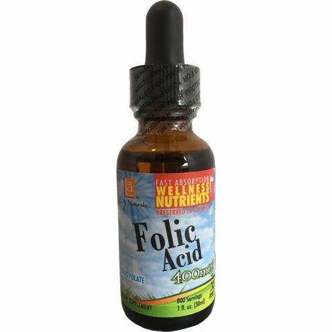L. A .Naturals, Liquid Folic Acid Drops, 1 Oz L. A .Naturals