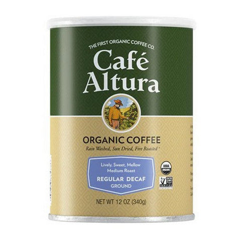 Cafe Altura, Organic Coffee Regular Roast Decaf, 12 Oz Cafe Altura