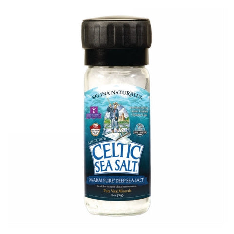 Celtic Sea Salt, Makai Deep Sea Salt Grinder, 3.1 Oz Celtic Sea Salt