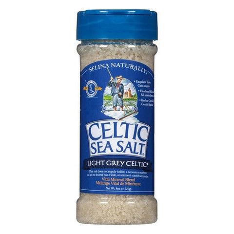 Celtic Sea Salt, Light Grey Celtic Sea Salt Shaker, 8 Oz Celtic Sea Salt