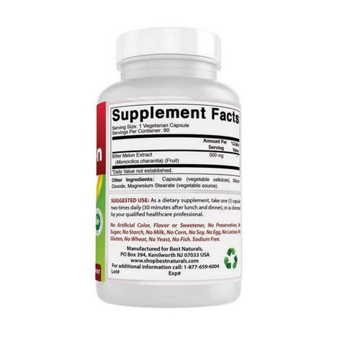Best Naturals, Bitter Melon, 500 mg, 90 Veg Caps Best Naturals