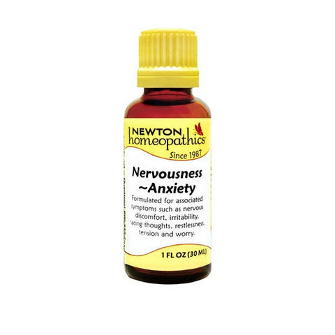 Newton Homeopathics, Nervousness-Anxiety, 1 Oz Newton Homeopathics