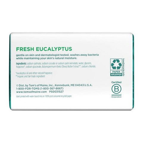 Tom's Of Maine, Soap Bar Fresh Eucalyptus, 5 Oz Tom's Of Maine