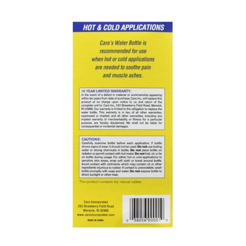 Cara, Hot Cold Rubber Water Bottle, 1 Each Cara