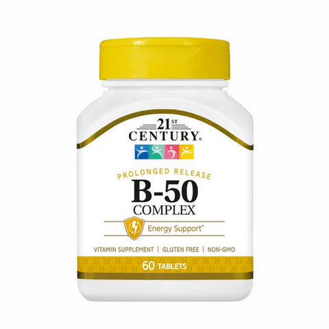 21st Century, B-50 Complex  Prolonged Release, 60 Tabs 21st Century