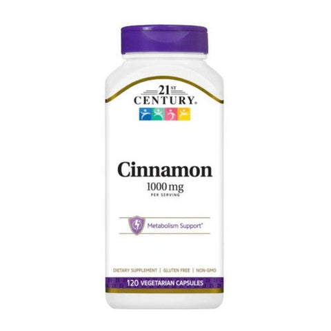 21st Century, 21st Century Cinnamon, 120 Caps 21st Century