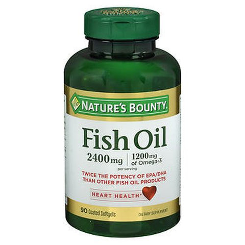 Nature's Bounty, Fish Oil Softgels, 2400 mg, 90 Softgels Nature's Bounty