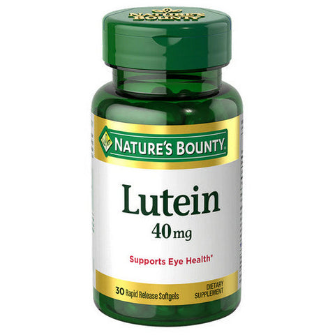 Nature's Bounty, Nature's Bounty Lutein, 40 mg, 30 Softgels Nature's Bounty