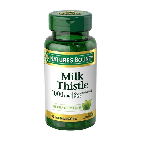 Nature's Bounty, Milk Thistle Rapid Release, 1000 mg, 50 Softgels Nature's Bounty